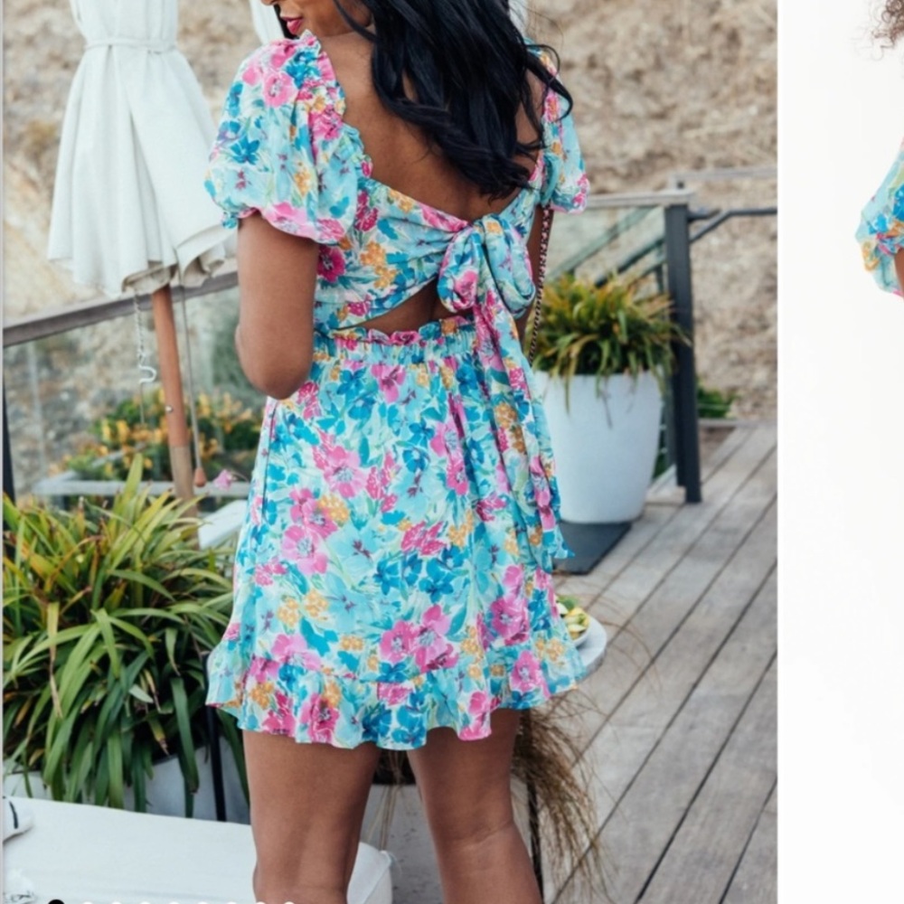 Show Me Your Mumu - Tori Tie Back Mini Dress, XS - Picture 8 of 8